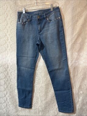Michael Kors Skinny Jeans with Stud Accents 6